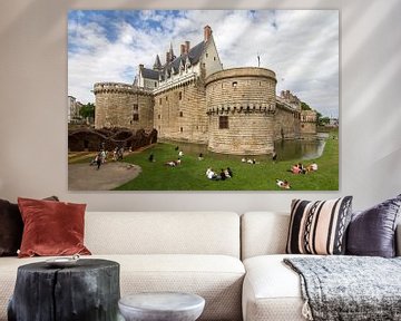 Het kasteel van de hertogen van Bretagne in Nantes van Dennis van de Water