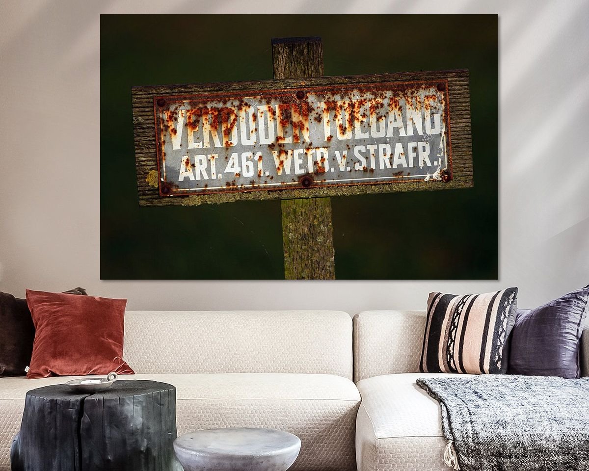Example of the artwork in a room