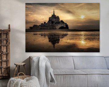 Dunkler Mont Saint-Michel von Dennis van de Water