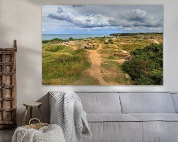 De duinen van Pointe du Hoc Normandië by Dennis van de Water
