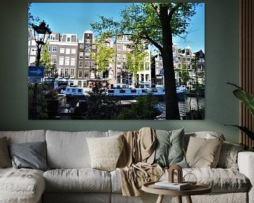 Grachtenpanden in Amsterdam van Marije van der Vies