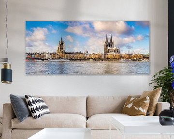 Cologne, skyline avec la cathédrale de Cologne sur Günter Albers