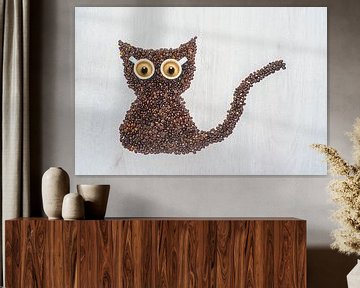 Meow, I'm a coffee cat. von Elianne van Turennout