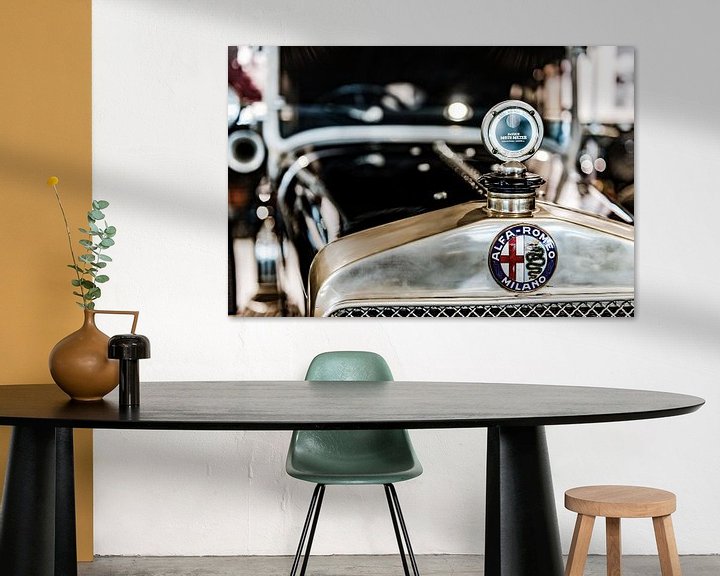 Sfeerimpressie: Alfa Romeo grille en radiator ornament van autofotografie nederland