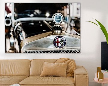 Alfa Romeo Milano embleem en radiator ornament