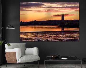 Silhouette with Brandaris lighthouse by Albert Wester Terschelling Photography