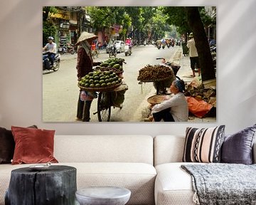 Typisch Vietnamees straatbeeld