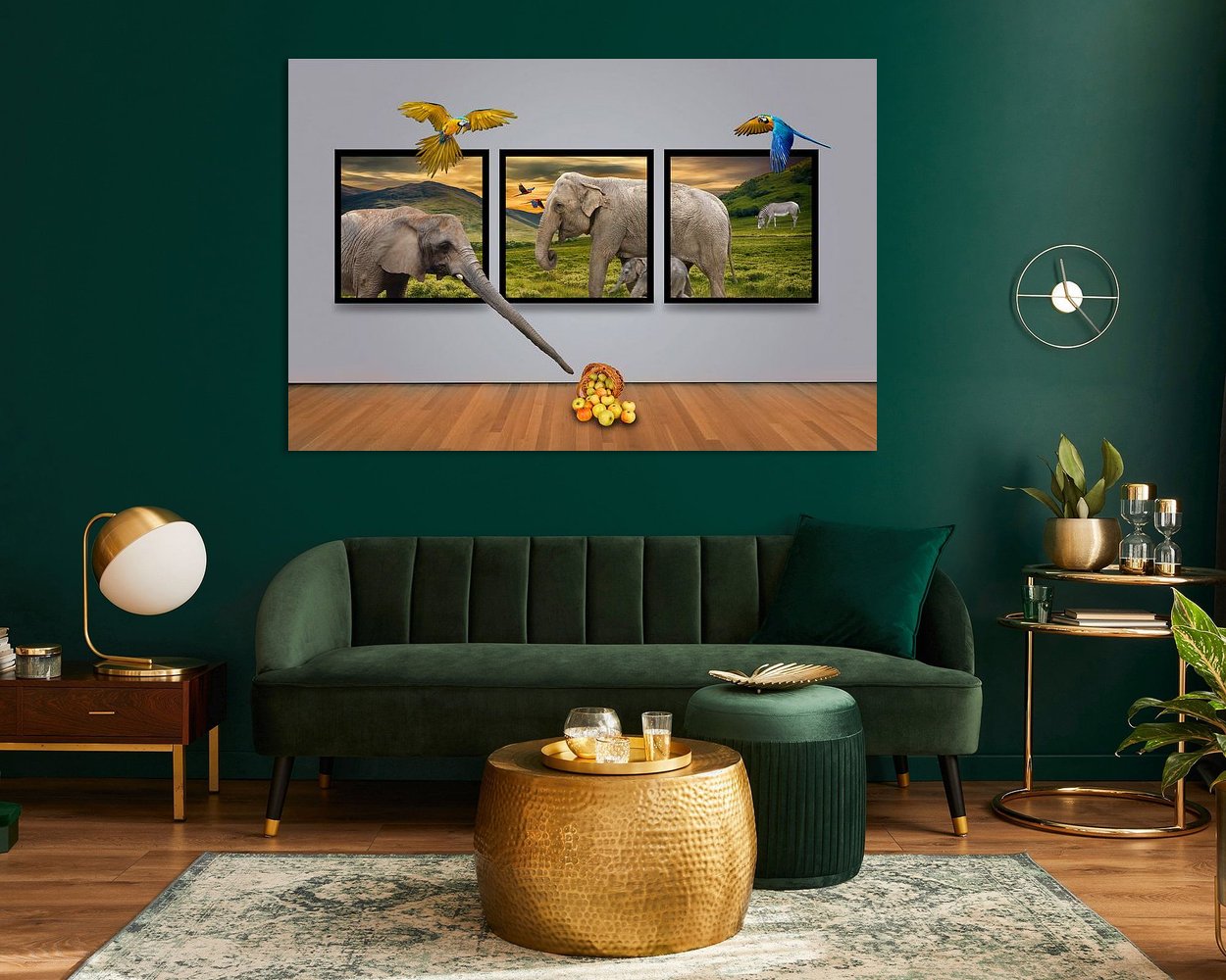 Example of the artwork in a room