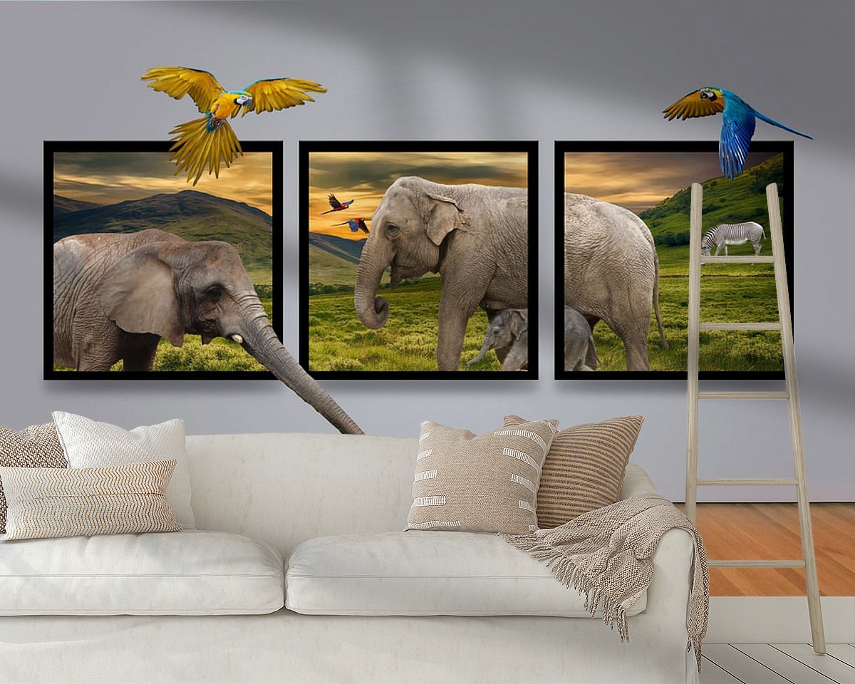 Example of the artwork in a room