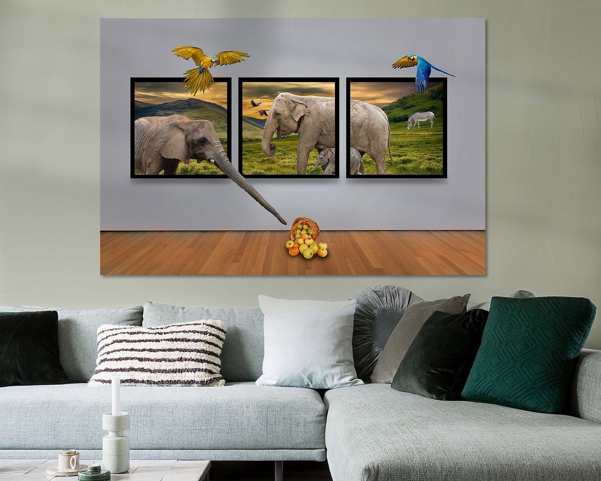 Example of the artwork in a room