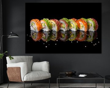 Kleurrijke Sushi van verschillende smaken van Henny Brouwers
