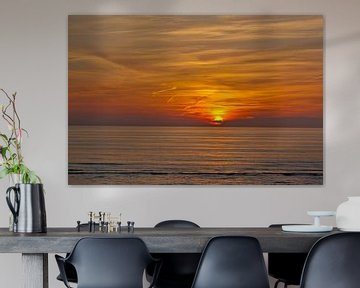 Sunset in Katwijk van Harry van den Brink