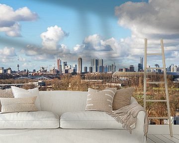 Het Feijenoord Stadion De Kuip en Sportcomplex Varkenoord in Rotterdam met echte Hollandse wolken van MS Fotografie | Marc van der Stelt