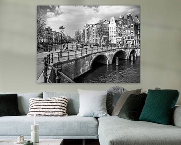 Amsterdam  Keizersgracht met grachtenpanden. van C. Wold
