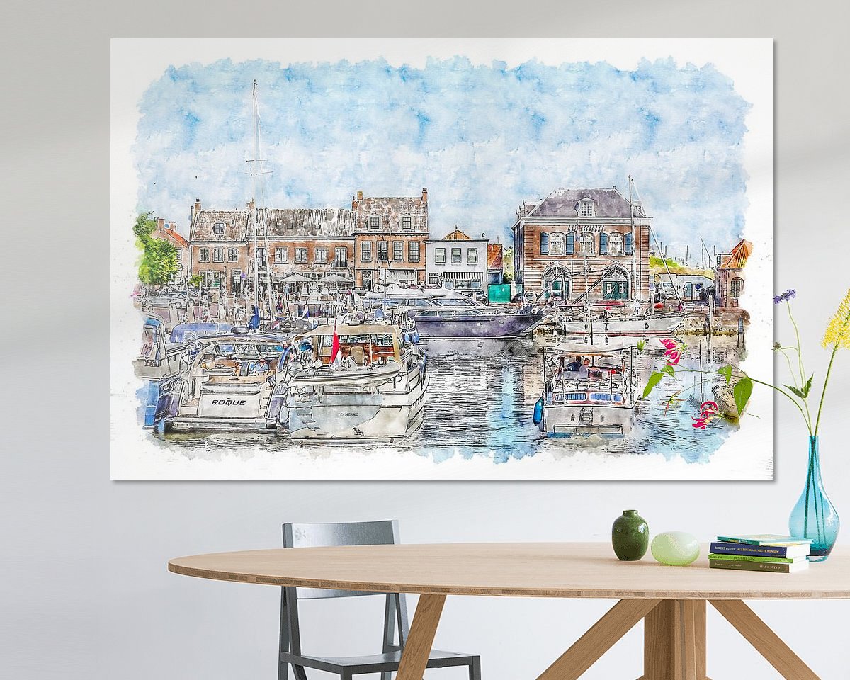 Example of the artwork in a room