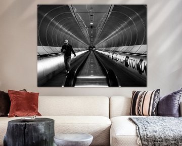 Man in the tunnel by Fokko Muller