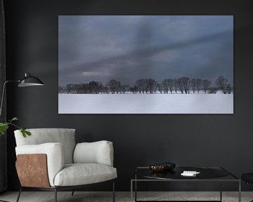 a minimalistic winter landscape van Koen Ceusters