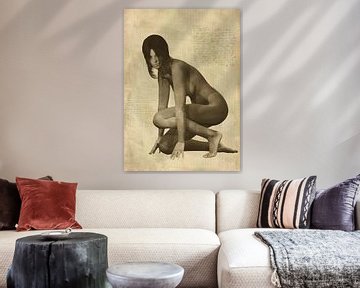 Erotik nackt - Nackte Frau kniend von Jan Keteleer