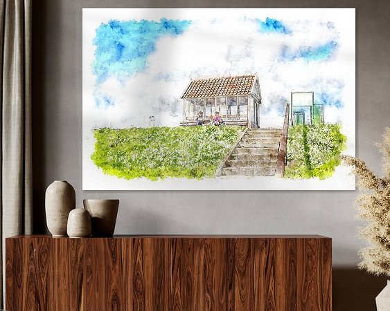 Example of the artwork in a room