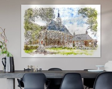 Hervormde Kerk in Sint Philipsland (Zeeland) van Art by Jeronimo