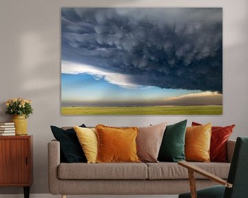 Mammatus wolken boven Kansas by Donny Kardienaal