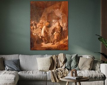 Joseph erzählt seine Träume, (vermutlich nach) Rembrandt van Rijn