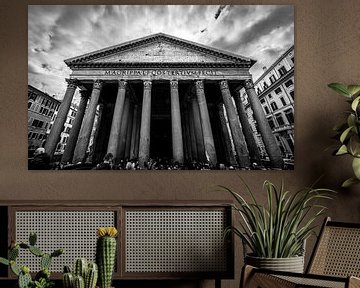 Pantheon, Rom Schwarzweiß von Danny Leij