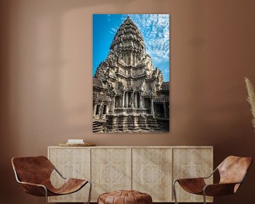 Toren van de Angkor Wat tempel, Cambodja van Rietje Bulthuis