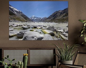 Hooker Valley Track, Mt Cook, Nieuw Zeeland von Willem Vernes