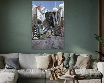 Collage Eindhoven City. Highlights der Stadt. von Marianne van der Zee