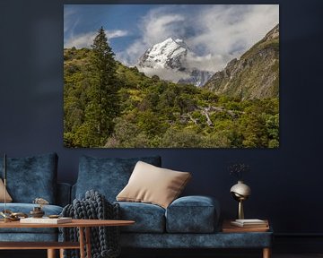 Mount Cook, Nieuw-Zeeland van Willem Vernes