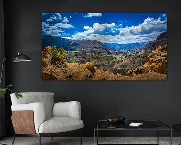 View over the Colca valley, Peru by Rietje Bulthuis