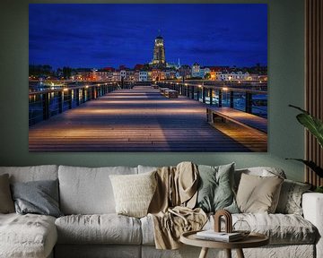 Blue Hour Deventer van Erik de Boer