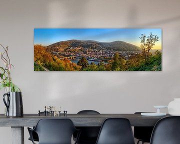 Heidelberg Panorama van Uwe Ulrich Grün