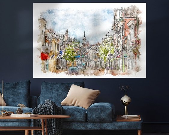 Example of the artwork in a room