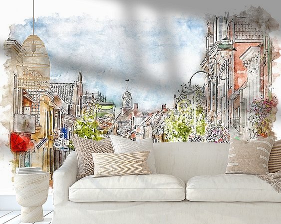 Example of the artwork in a room