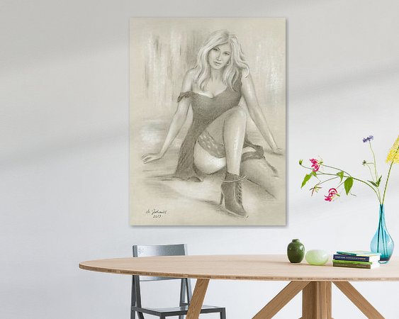 Example of the artwork in a room