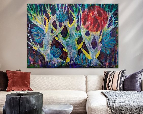 Example of the artwork in a room