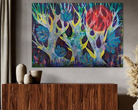 Example of the artwork in a room