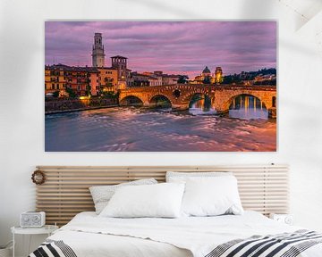 Ponte-Pietra-Brücke, Verona, Italien