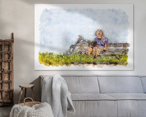 Example of the artwork in a room