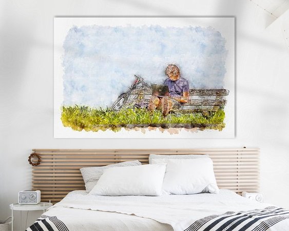 Example of the artwork in a room