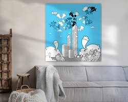 Example of the artwork in a room