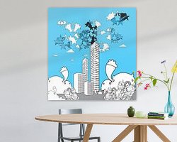 Example of the artwork in a room