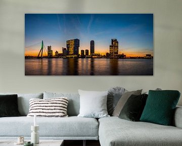 Skyline Rotterdam in the morning van Eddie Visser