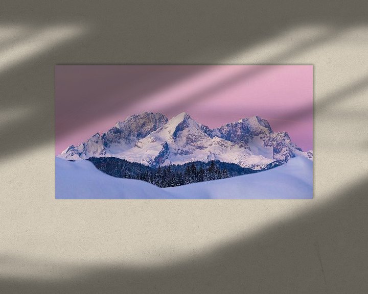 Beispiel: Das Wettersteingebirge im Wintermantel von Manfred Schmierl