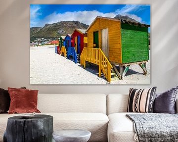 Kleurrijke Bo-kaap, Kaapstad, Zuid-Afrika. van Willem Vernes