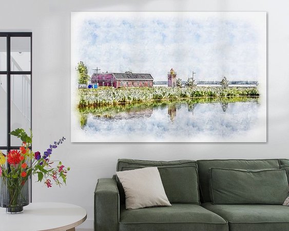 Example of the artwork in a room