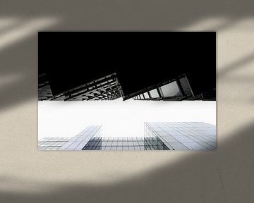 Moderne architectuur in London vanuit kikvorsperspectief