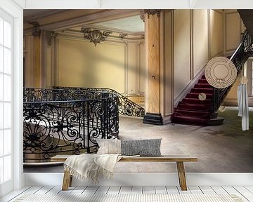 Abandoned Castle with Stairs. by Roman Robroek - Photos of Abandoned Buildings